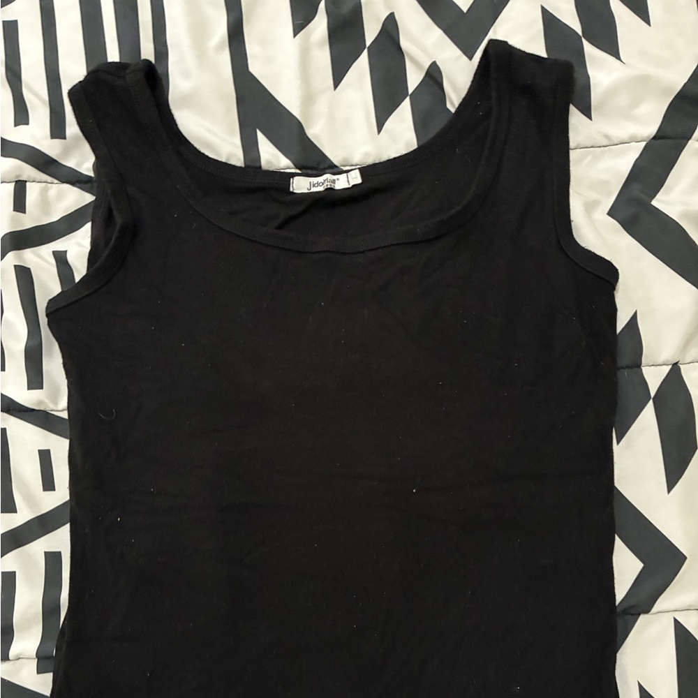 Black tank top